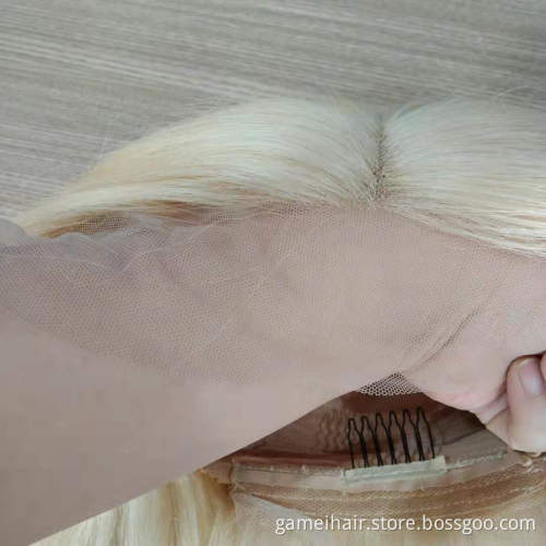 Wig Vendors 13X4 Lace Front Bob Wigs Human Hair Straight Blonde Bob 150 density  HD Transparent Lace Front Virgin Human Hair Wig